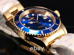 NEW Invicta Men 42mm SPECIAL EDITION Pro Diver Automatic 18KRGIP Blue Dial Watch