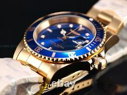 NEW Invicta Men 42mm SPECIAL EDITION Pro Diver Automatic 18KRGIP Blue Dial Watch