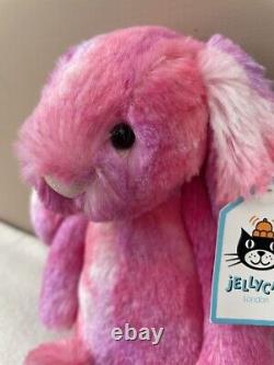 NEW Jellycat Special Edition Sherbet Bashful Bunny Rabbit Soft Toy Pink BNWT