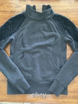 NEW LULULEMON Scuba Pullover Half Zip Floral Flock Special Edition 6 Black NWOT