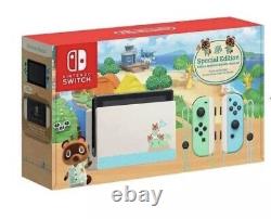 NEW Nintendo Switch Animal Crossing New Horizons Edition SHIPS IMMEDIATELY