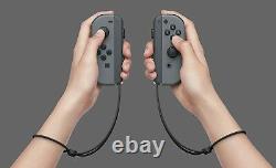 NEW Nintendo Switch Console w Gray Joy Cons 32GB Memory V2 EU version + adapter