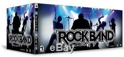 NEW PS3 Rock Band Special Edition Bundle Kit Drums Guitar Game Mic RockBand RARE