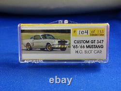 NEW RRR 65 Special Edition White/Gold Mustang Fastback HO slot car Aurora T-JET