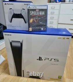 NEW Sony Playstation 5 PS5 Disc Edition Extra Controller & Game Bundle? Sealed