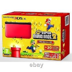 NEWNintendo 3DS XL Super Mario Bros 2 Special Edition Red / Black
