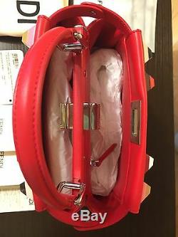 NWT Fendi MINI PEEKABOO Special Edition Red Studs handbag 100% Authentic