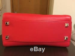 NWT Fendi MINI PEEKABOO Special Edition Red Studs handbag 100% Authentic