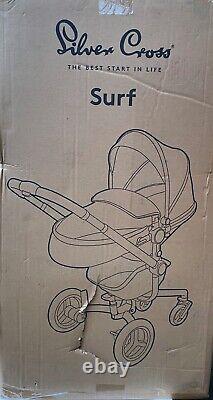 New Boxed Silver Cross Surf Rock Special Edition pram