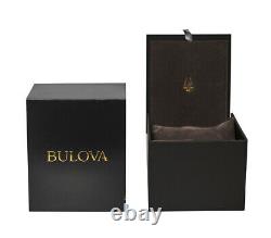 New Bulova Special Edition Black Dial Green Fabric Strap Men's Watch 96A259