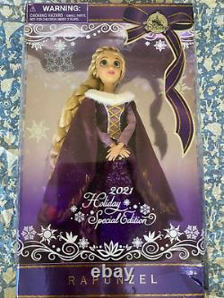 New Disney Store Rapunzel 2021 Holiday Special Edition Doll Tangled