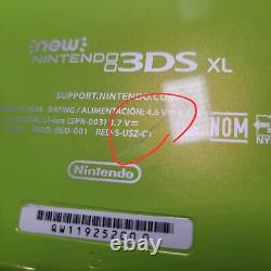 New Nintendo 3DS XL Lime Green Special Edition Console With Stylus & Charger