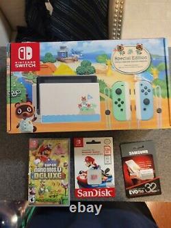 New Nintendo Switch Animal Crossing Free Super Mario Dulexe And Micro Cards