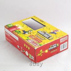 Nintendo 3DS XL New Super Mario Bros 2 Special Edition Console Silver Boxed PAL