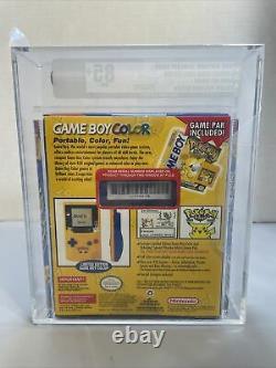 Nintendo Game Boy Color Pokemon Yellow Version Pikachu VGA 85+ NM+ Graded Rare