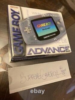 Nintendo Gameboy Advance AGB-001 Glacier GBA Game Boy FACTORY SEALED AUTHENTIC