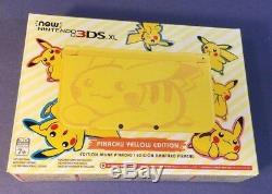 Nintendo New 3DS XL Pikachu Yellow Limited Edition NEW