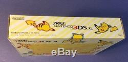 Nintendo New 3DS XL Pikachu Yellow Limited Edition NEW