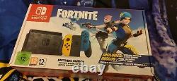 Nintendo Switch Fortnite Special Edition Black with Yellow and Blue Joy Cons