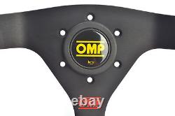 OMP WRC STEERING WHEEL SPECIAL EDITION MID-DEPTH 350mm SUEDE LEATHER RED/BLACK