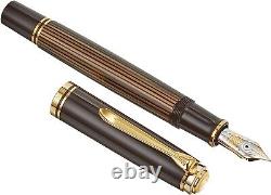 PELIKAN Fountain Pen Special Edition Souverän M800 Brown Black 18K Nib EF NEW