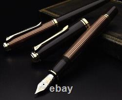 PELIKAN Fountain Pen Special Edition Souverän M800 Brown Black 18K Nib F NEW