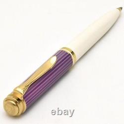 Pelikan Souveran K600 Violet & White Ballpoint Pen Special Edition NEW