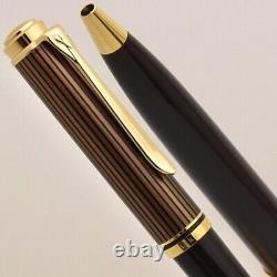 Pelikan Souveran K800 Brown Black Ballpoint Pen Special Edition NEW
