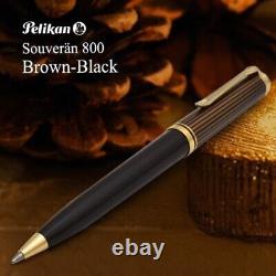 Pelikan Souveran K800 Brown Black Ballpoint Pen Special Edition NEW