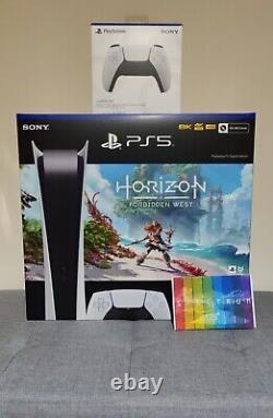 PlayStation 5 Digital Edition PS5 Horizon + Extra Controller Bundle BRAND NEW