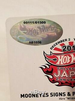 Rare 2012 Hot Wheels Japan Convention Mooneyes Vw Drag Bus Pair #111 & #1111