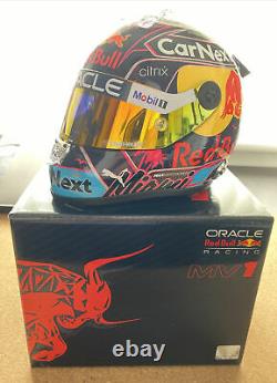 Red Bull Max Verstappen 12 Scale F1 Helmet 2022 Miami Special Edition NEW