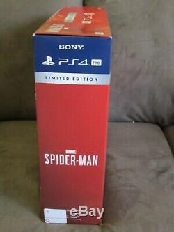 SONY PLAYSTATION 4 PS4 PRO 1TB SPIDER-MAN LIMITED EDITION RED CONSOLE With EXTRA