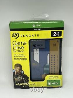 Seagate XBOX Game Drive 2TB Portable HDD CyberPunk 2077 Special Edition NEW