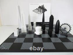 Skyline Chess Set Special Edition London Vs New York Wooden Board