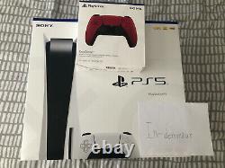 Sony PlayStation 5 Disc Edition Console With Extra Red Controller? Brand New