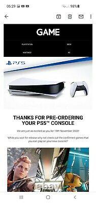 Sony PlayStation 5 PS5 Console Disk Edition, Confirmed Order & Extra Controller