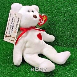 Special Edition Valentino Bear Ty Beanie Baby Make-A-Wish Foundation 1 OF 1000