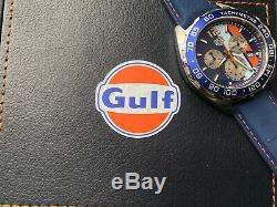 TAG Heuer Formula 1 Gulf Special Edition 43mm Mens Watch CAZ101N