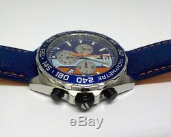 Tag Heuer Formula 1 Gulf Special Edition Chronograph Watch 43mm Caz101n. Fc8243