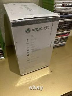 Xbox 360 E Special Edition Teal with 500 GB Brand New Console With 57 Used Games