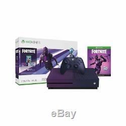 Xbox One S 1TB Purple Console Fortnite Battle Royale Special Edition Bundle