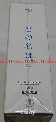 Your Name Kimi no Na wa Collector's Edition 4K Ultra HD 5 Blu-ray Booklet Japan